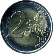 Spain 2 Euro Philip VI 2019 M KM# 1328 2 EURO LL coin reverse Spain 2 Euro Philip VI 2019 M KM# 1328 2 EURO LL coin reverse