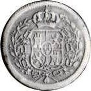 Spain 2 Reales 1837 KM# PT7 Pretender Coinage coin reverse Spain 2 Reales 1837 KM# PT7 Pretender Coinage coin reverse