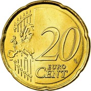 Spain 20 Euro Cent Cervantes 2007 (M) Proof KM# 1071 20 EURO CENT LL coin reverse Spain 20 Euro Cent Cervantes 2007 (M) Proof KM# 1071 20 EURO CENT LL coin reverse