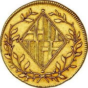 Spain 20 Pesetas Barcelona 1812 BA KM# 76 coin reverse Spain 20 Pesetas Barcelona 1812 BA KM# 76 coin reverse