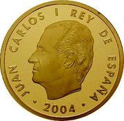 Spain 200 Euro Enlargement of the European Union 2004 (M) Proof KM# 1100 2004 JUAN CARLOS I REY DE ESPAÑA coin obverse Spain 200 Euro Enlargement of the European Union 2004 (M) Proof KM# 1100 2004 JUAN CARLOS I REY DE ESPAÑA coin obverse