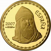 Spain 200 Euro The Song of My Cid 2007 Proof KM# 1139 ESPAÑA 2007 coin obverse