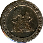 Spain 200 Pesetas Goya and Velazquez 1994 KM# 936 MAESTROS DE LA PINTURA ESPAÑOLA M coin reverse Spain 200 Pesetas Goya and Velazquez 1994 KM# 936 MAESTROS DE LA PINTURA ESPAÑOLA M coin reverse