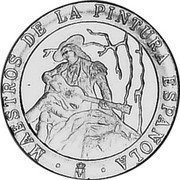 Spain 200 Pesetas Bayeu and Fortuny 1996 KM# 965 MAESTROS DE LA PINTURA ESPAÑOLA coin reverse Spain 200 Pesetas Bayeu and Fortuny 1996 KM# 965 MAESTROS DE LA PINTURA ESPAÑOLA coin reverse