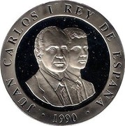 Spain 2000 Pesetas Soccer 1990 Proof. Uncirculated strikes have medallic die alignment and edges with reeded and plain sections; Proof strikes have coin die alignment and reeded edges KM# 862 1990 JUAN CARLOS I REY DE ESPAÑA coin obverse Spain 2000 Pesetas Soccer 1990 Proof. Uncirculated strikes have medallic die alignment and edges with reeded and plain sections; Proof strikes have coin die alignment and reeded edges KM# 862 1990 JUAN CARLOS I REY DE ESPAÑA coin obverse