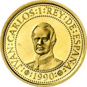 Spain 20000 Pesetas Tupac Amaru I 1990 Proof KM# 877 JVAN CARLOS I REY DE ESPAÑA 1990 coin obverse Spain 20000 Pesetas Tupac Amaru I 1990 Proof KM# 877 JVAN CARLOS I REY DE ESPAÑA 1990 coin obverse
