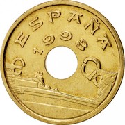 Spain 25 Pesetas Vasc Country 1993 KM# 920 ESPAÑA 1993 coin obverse Spain 25 Pesetas Vasc Country 1993 KM# 920 ESPAÑA 1993 coin obverse