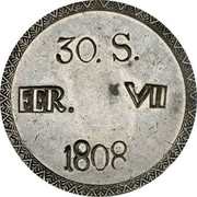 Spain 30 S Majorca 1808 C# L7.1 30 S FER VII 1808 coin obverse Spain 30 S Majorca 1808 C# L7.1 30 S FER VII 1808 coin obverse