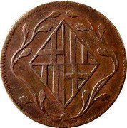 Spain 4 Quartos (Obverse Legend Widely Spaced) KM# 77a coin reverse Spain 4 Quartos (Obverse Legend Widely Spaced) KM# 77a coin reverse