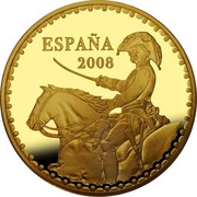 Spain 400 Euro Bicentennial Independence War 2008 Proof KM# 1197 ESPAÑA 2008 coin obverse Spain 400 Euro Bicentennial Independence War 2008 Proof KM# 1197 ESPAÑA 2008 coin obverse