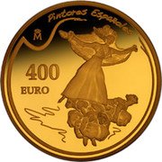 Spain 400 Euro (Spanish Painters - Goya) KM# 1182 PINTORES ESPAÑOLES 400 EURO M coin reverse Spain 400 Euro (Spanish Painters - Goya) KM# 1182 PINTORES ESPAÑOLES 400 EURO M coin reverse