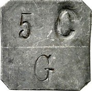 Spain 5 C Gratallops 1937 KM# 1 5 C G coin obverse