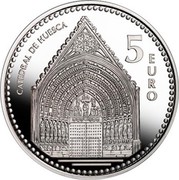 Spain 5 Euro Huesca - Cathedral 2010 Proof KM# 1154 CATEDRAL DE HUESCA 5 EURO coin reverse Spain 5 Euro Huesca - Cathedral 2010 Proof KM# 1154 CATEDRAL DE HUESCA 5 EURO coin reverse