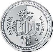 Spain 5 Euro Valencia - Arts Palace 2012 Proof KM# 1276 ESPAÑA VALENCIA 2012 M coin obverse Spain 5 Euro Valencia - Arts Palace 2012 Proof KM# 1276 ESPAÑA VALENCIA 2012 M coin obverse