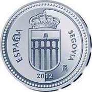 Spain 5 Euro Segovia - Alcazar 2012 Proof KM# 1271 ESPAÑA SEGOVIA 2012 M coin obverse Spain 5 Euro Segovia - Alcazar 2012 Proof KM# 1271 ESPAÑA SEGOVIA 2012 M coin obverse