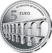 Spain 5 Euro Tarragona - Roman Acueduct 2012 Proof KM# 1274 ACUEDUCTO DE LES FERRERES 5 EURO coin reverse Spain 5 Euro Tarragona - Roman Acueduct 2012 Proof KM# 1274 ACUEDUCTO DE LES FERRERES 5 EURO coin reverse