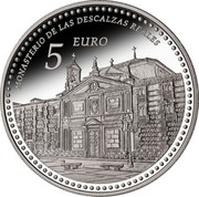 Spain 5 Euro Monastery of the Barefoot Royals 2013 Proof KM# 1298 5 EURO MONASTERIO DE LAS DESCALZAS REALES coin reverse Spain 5 Euro Monastery of the Barefoot Royals 2013 Proof KM# 1298 5 EURO MONASTERIO DE LAS DESCALZAS REALES coin reverse