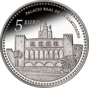 Spain 5 Euro Royal Palace of La Almudaina 2013 Proof KM# 1294 5 EURO PALACIO REAL DE LA ALMUDAINA coin reverse Spain 5 Euro Royal Palace of La Almudaina 2013 Proof KM# 1294 5 EURO PALACIO REAL DE LA ALMUDAINA coin reverse
