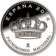 Spain 5 Euro Royal Site of Aranjuez - Madrid 2014 Proof KM# 1322 2014 ESPAÑA PATRIMONIO NACIONAL coin obverse Spain 5 Euro Royal Site of Aranjuez - Madrid 2014 Proof KM# 1322 2014 ESPAÑA PATRIMONIO NACIONAL coin obverse