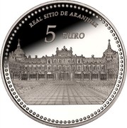 Spain 5 Euro Royal Site of Aranjuez - Madrid 2014 Proof KM# 1322 5 EURO REAL SITIO DE ARANJUEZ coin reverse Spain 5 Euro Royal Site of Aranjuez - Madrid 2014 Proof KM# 1322 5 EURO REAL SITIO DE ARANJUEZ coin reverse