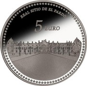 Spain 5 Euro Royal Site of El Pardo - Madrid 2014 Proof KM# 1321 5 EURO REAL SITIO DE EL PARDO coin reverse Spain 5 Euro Royal Site of El Pardo - Madrid 2014 Proof KM# 1321 5 EURO REAL SITIO DE EL PARDO coin reverse