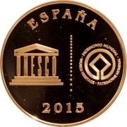 Spain 5 Euro Ibiza 2015 (M) Proof KM# 1342 2015 ESPAÑA PATRIMONIO MUNDIAL WORLD HERITAGE PATRIMOINE MONDIAL UNESCO coin obverse Spain 5 Euro Ibiza 2015 (M) Proof KM# 1342 2015 ESPAÑA PATRIMONIO MUNDIAL WORLD HERITAGE PATRIMOINE MONDIAL UNESCO coin obverse