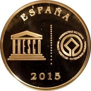 Spain 5 Euro Ubeda 2015 (M) Proof KM# 1360 2015 ESPAÑA PATRIMONIO MUNDIAL WORLD HERITAGE PATRIMOINE MONDIAL UNESCO coin obverse Spain 5 Euro Ubeda 2015 (M) Proof KM# 1360 2015 ESPAÑA PATRIMONIO MUNDIAL WORLD HERITAGE PATRIMOINE MONDIAL UNESCO coin obverse