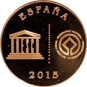 Spain 5 Euro Toledo 2015 (M) Proof KM# 1359 2015 ESPAÑA PATRIMONIO MUNDIAL WORLD HERITAGE PATRIMOINE MONDIAL UNESCO coin obverse Spain 5 Euro Toledo 2015 (M) Proof KM# 1359 2015 ESPAÑA PATRIMONIO MUNDIAL WORLD HERITAGE PATRIMOINE MONDIAL UNESCO coin obverse