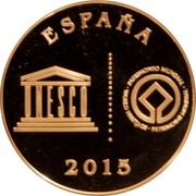 Spain 5 Euro Tarragona 2015 (M) Proof KM# 1358 2015 ESPAÑA PATRIMONIO MUNDIAL WORLD HERITAGE PATRIMOINE MONDIAL UNESCO coin obverse Spain 5 Euro Tarragona 2015 (M) Proof KM# 1358 2015 ESPAÑA PATRIMONIO MUNDIAL WORLD HERITAGE PATRIMOINE MONDIAL UNESCO coin obverse