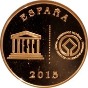 Spain 5 Euro Santiago de Compostela 2015 (M) Proof KM# 1356 5 EURO CIUDADES PATRIMONIO DE LA HUMANIDAD SANTIAGO DE COMPOSTELA coin reverse Spain 5 Euro Santiago de Compostela 2015 (M) Proof KM# 1356 5 EURO CIUDADES PATRIMONIO DE LA HUMANIDAD SANTIAGO DE COMPOSTELA coin reverse