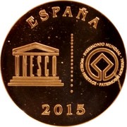Spain 5 Euro Salamanca 2015 (M) Proof KM# 1344 2015 ESPAÑA coin reverse Spain 5 Euro Salamanca 2015 (M) Proof KM# 1344 2015 ESPAÑA coin reverse