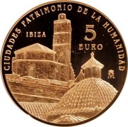 Spain 5 Euro Ibiza 2015 (M) Proof KM# 1342 5 EURO CIUDADES PATRIMONIO DE LA HUMANIDAD IBIZA M coin reverse Spain 5 Euro Ibiza 2015 (M) Proof KM# 1342 5 EURO CIUDADES PATRIMONIO DE LA HUMANIDAD IBIZA M coin reverse