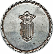 Spain 5 Ps Tarragona 1809 Large 0 KM# 6 coin reverse Spain 5 Ps Tarragona 1809 Large 0 KM# 6 coin reverse