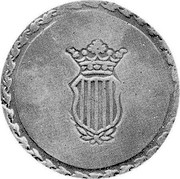 Spain 5 PS Taraggona 1809 Small 0, lazy 9 KM# 9 coin reverse Spain 5 PS Taraggona 1809 Small 0, lazy 9 KM# 9 coin reverse