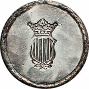 Spain 5 Ps Tarragona 1809 Small 0 KM# 7 coin reverse Spain 5 Ps Tarragona 1809 Small 0 KM# 7 coin reverse