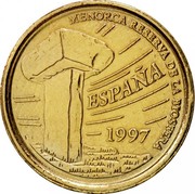 Spain 5 Pesetas Islas Baleares 1997 KM# 981 MENORCA RESERVA DE LA BIOSFERA ESPAÑA 1997 coin obverse Spain 5 Pesetas Islas Baleares 1997 KM# 981 MENORCA RESERVA DE LA BIOSFERA ESPAÑA 1997 coin obverse