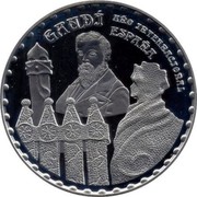 Spain 50 Euro 150th Anniversary of Birth of Antonio Gaudi 2002 (M) Proof KM# 1085 GAUDI AÑO INTERNACIONAL ESPAÑA coin obverse Spain 50 Euro 150th Anniversary of Birth of Antonio Gaudi 2002 (M) Proof KM# 1085 GAUDI AÑO INTERNACIONAL ESPAÑA coin obverse