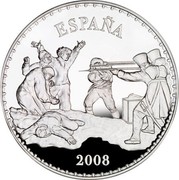Spain 50 Euro Bicentennial Independence War 2008 Proof KM# 1198 ESPAÑA 2008 coin obverse Spain 50 Euro Bicentennial Independence War 2008 Proof KM# 1198 ESPAÑA 2008 coin obverse