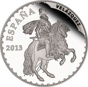 Spain 50 Euro Velazquez paintings 2013 Proof KM# 1303 ESPAÑA VELÁZQUEZ 2013 coin obverse Spain 50 Euro Velazquez paintings 2013 Proof KM# 1303 ESPAÑA VELÁZQUEZ 2013 coin obverse