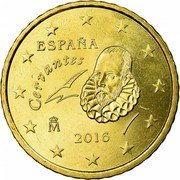 Spain 50 Euro Cent Cervantes 2016 M KM# 1149 ESPAÑA CERVANTES M 2010 coin obverse Spain 50 Euro Cent Cervantes 2016 M KM# 1149 ESPAÑA CERVANTES M 2010 coin obverse