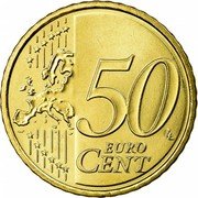 Spain 50 Euro Cent Cervantes 2016 M KM# 1149 50 EURO CENT LL coin reverse Spain 50 Euro Cent Cervantes 2016 M KM# 1149 50 EURO CENT LL coin reverse