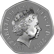 UK 50 Pence D-Day Anniversary 2009  Proof ELIZABETH II D G REG F D 2009 IRB coin obverse UK 50 Pence D-Day Anniversary 2009  Proof ELIZABETH II D G REG F D 2009 IRB coin obverse
