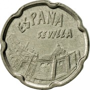 Spain 50 Pesetas Monastery of La Cartuja - Sevilla 1990 KM# 853 ESPAÑA SEVILLA coin obverse