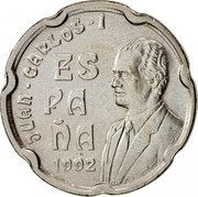 Spain 50 Pesetas Sagrada Familia 1992 KM# 907 JUAN CARLOS I ESPAÑA 1992 coin obverse
