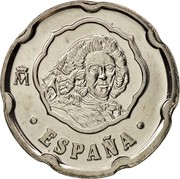 Spain 50 Pesetas Felipe V 1996 KM# 963 ESPAÑA M coin obverse Spain 50 Pesetas Felipe V 1996 KM# 963 ESPAÑA M coin obverse