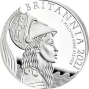 UK 500 Pounds Britannia - Premium Exclusive 2021 BRITANNIA 2021 1 KILO 999 FINE SILVER coin reverse UK 500 Pounds Britannia - Premium Exclusive 2021 BRITANNIA 2021 1 KILO 999 FINE SILVER coin reverse