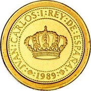Spain 5000 Pesetas Compass Rose 1989 Proof KM# 840 JVAN CARLOS I REY DE ESPAÑA 1989 coin obverse Spain 5000 Pesetas Compass Rose 1989 Proof KM# 840 JVAN CARLOS I REY DE ESPAÑA 1989 coin obverse