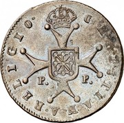 Spain 6 M Fernando VII 1819 PP KM# 126 P P RELIGIO CHRISTIANA coin reverse Spain 6 M Fernando VII 1819 PP KM# 126 P P RELIGIO CHRISTIANA coin reverse