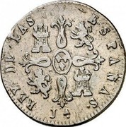 Spain 8 Maravedis Fernando VII 1823 KM# 500 REY DE LAS ESPAÑAS J A coin reverse Spain 8 Maravedis Fernando VII 1823 KM# 500 REY DE LAS ESPAÑAS J A coin reverse