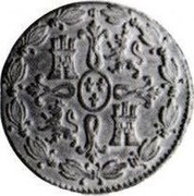 Spain 8 Maravedis Ferdinand VII 1837 KM# 516 coin reverse Spain 8 Maravedis Ferdinand VII 1837 KM# 516 coin reverse
